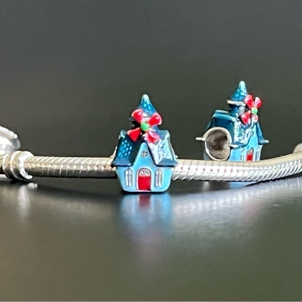 💜 Enamel Windmill Home, Holland Charm
